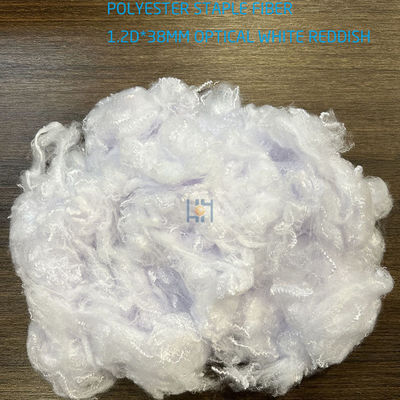 Sợi polyester nguyên sinh Sợi quang màu trắng màu đỏ Psf Sợi để quay 1.2D X 38mm OW_R